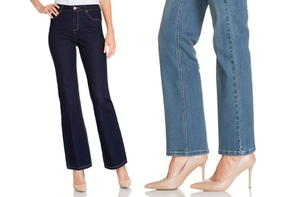 معرفی انواع مختلف و جزئیات شلوار جین و لی زنانه - شلوار جین بوت کات (BOOT CUT)
